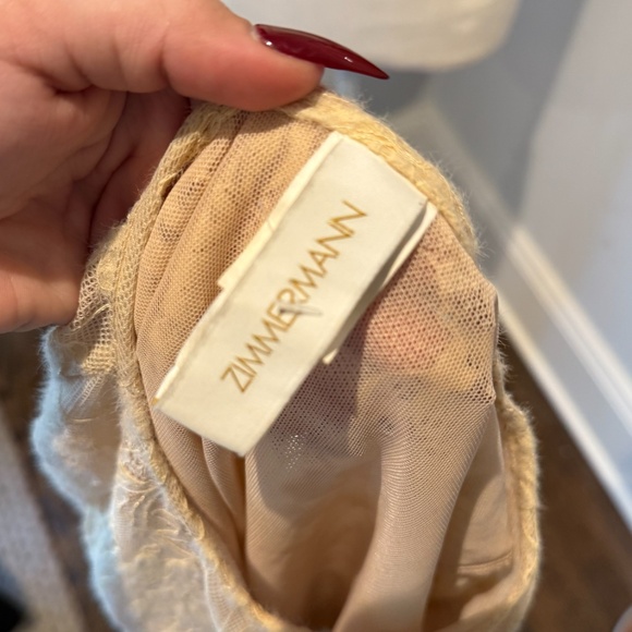 Zimmerman Cream Lace Long Sleeve Bodysuit XS - Picture 5 of 6
